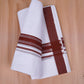 FCD-332 W/D DHOTI 3.80 MTR-Dark Brown