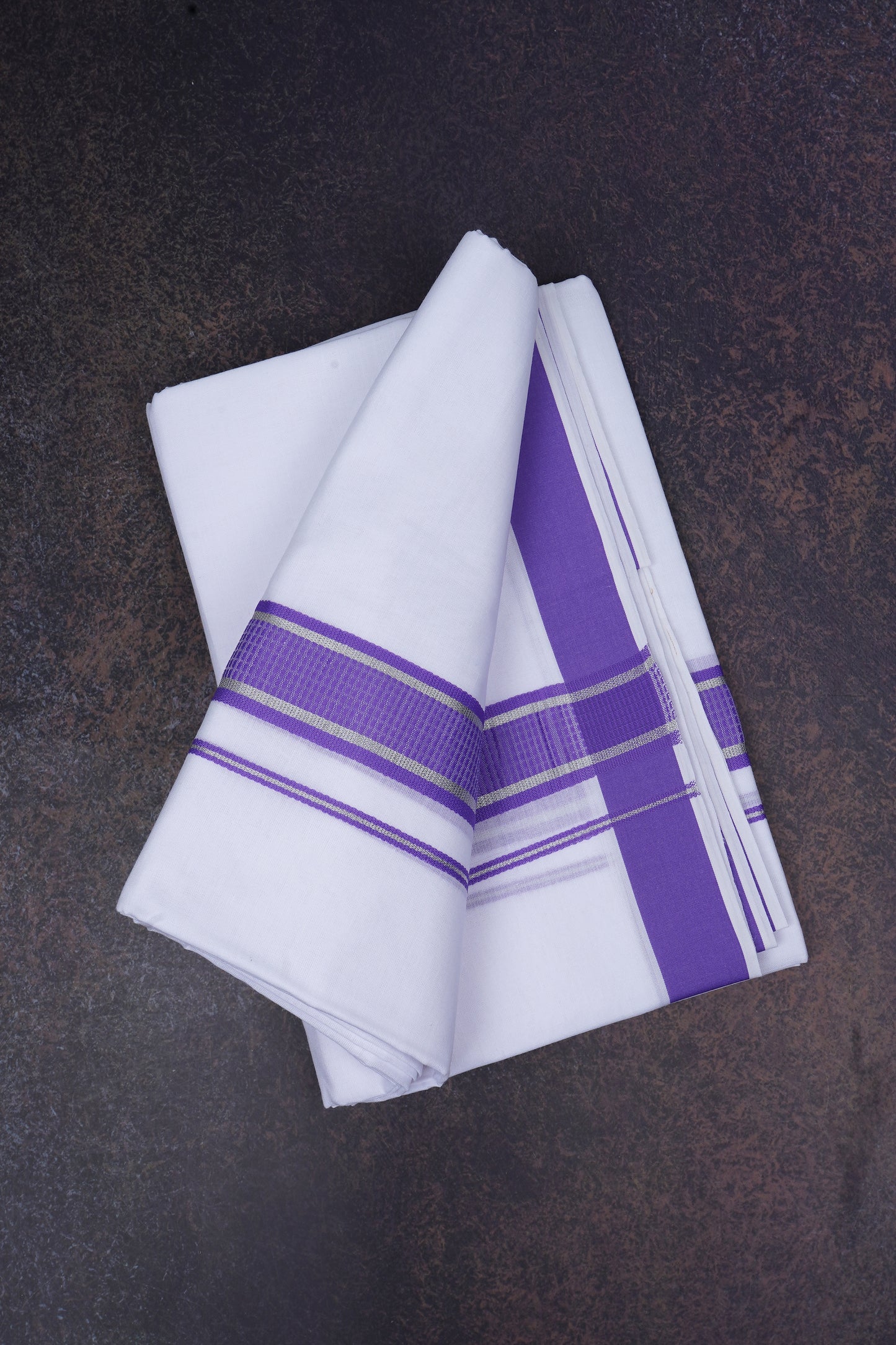 FD-167 W/D DHOTI 3.80 MTR-Purple