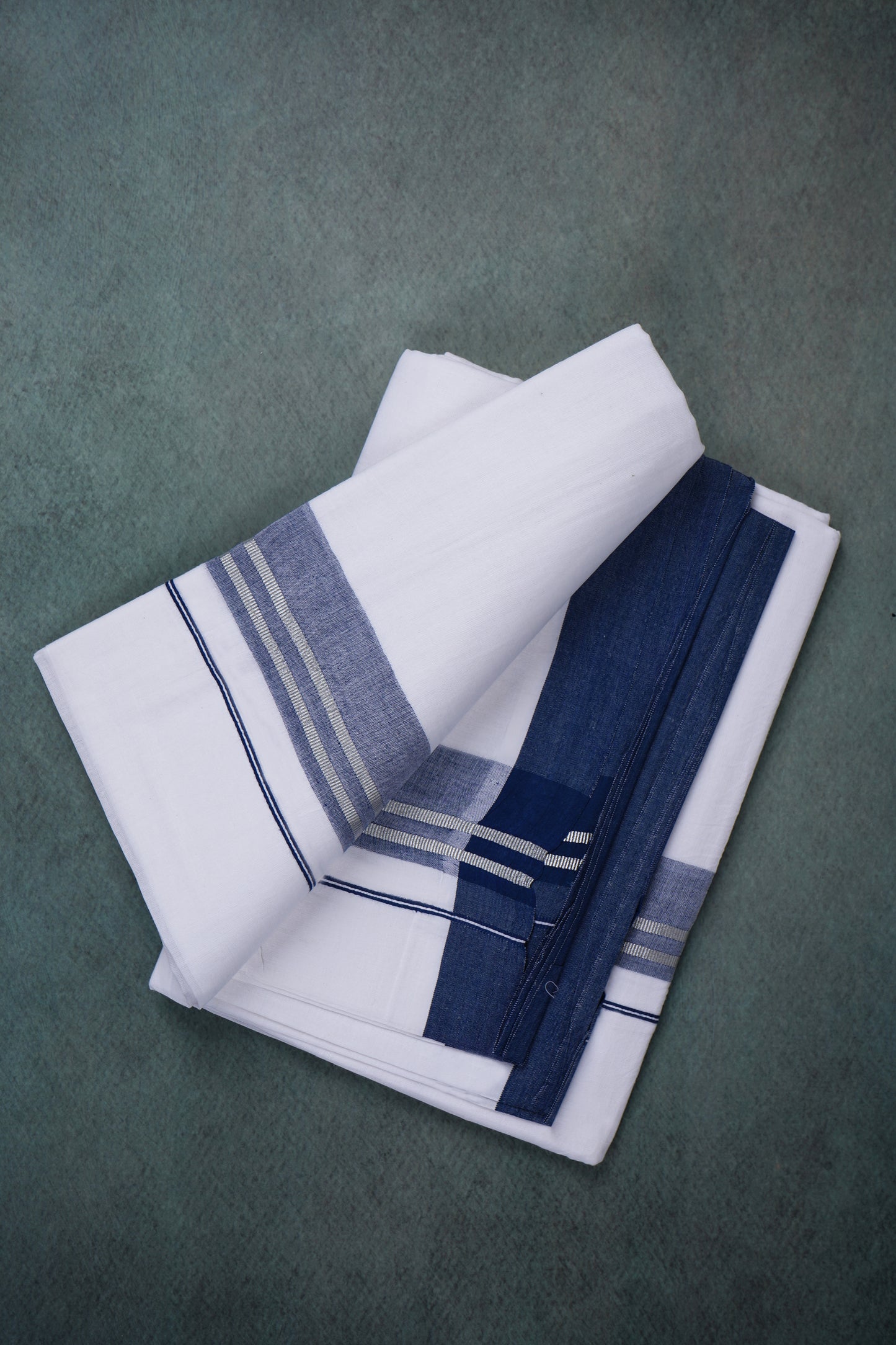 FCD-574 W/D DHOTHIE 3.80 MTR-NAVY BLUE