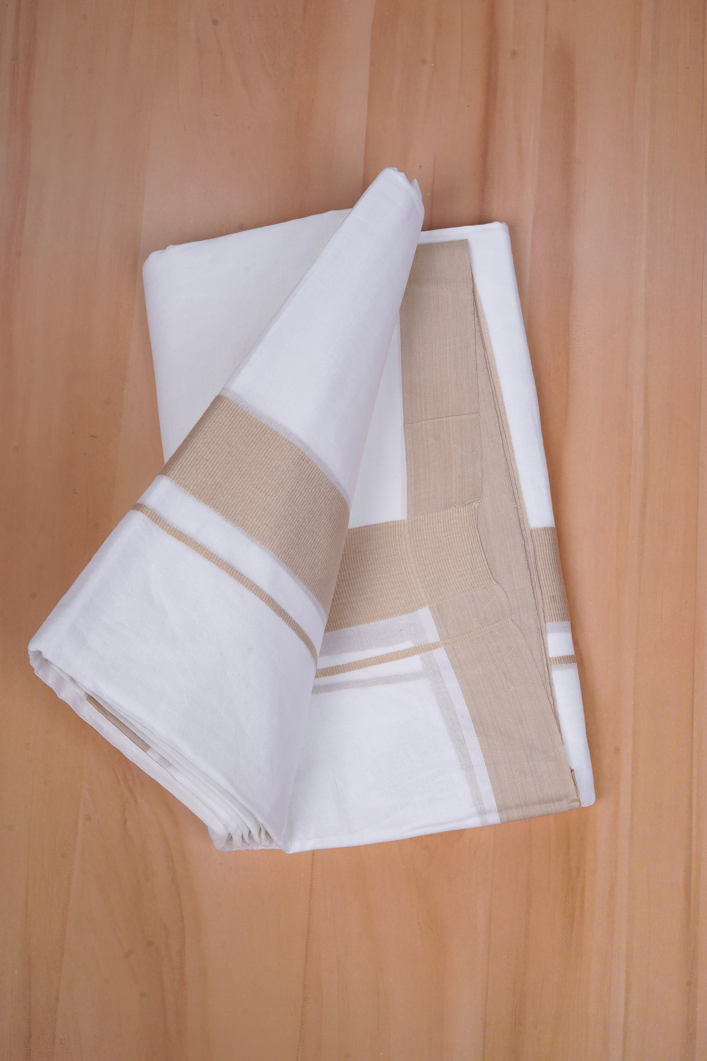 FCD-76 W/D DHOTI 3.80 MTR-Light Brown