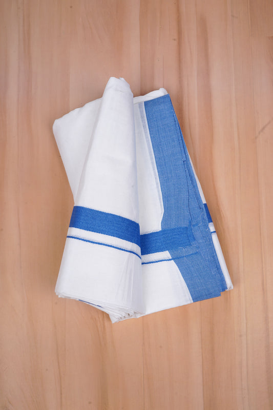 FCD-381 W/D DHOTI 3.80 MTR - Sky Blue