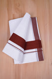 FCD-592 W/D DHOTI 3.80 MTR - Maroon