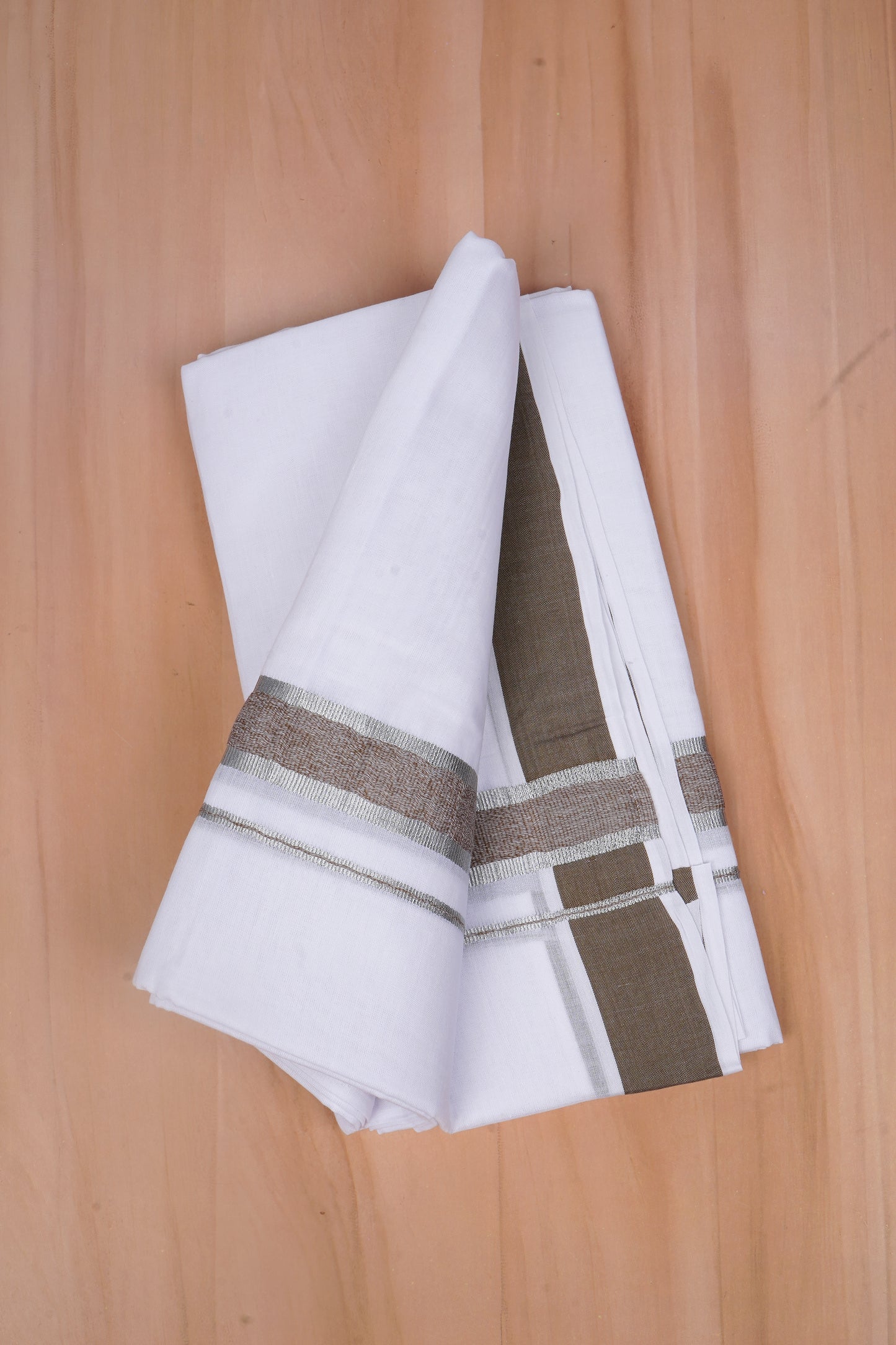 FCD-505 W/D DHOTI 3.80 MTR-light Brown