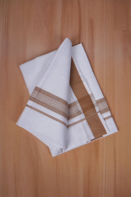 FCD-466 W/D DHOTI 3.80 MTR - Light Brown
