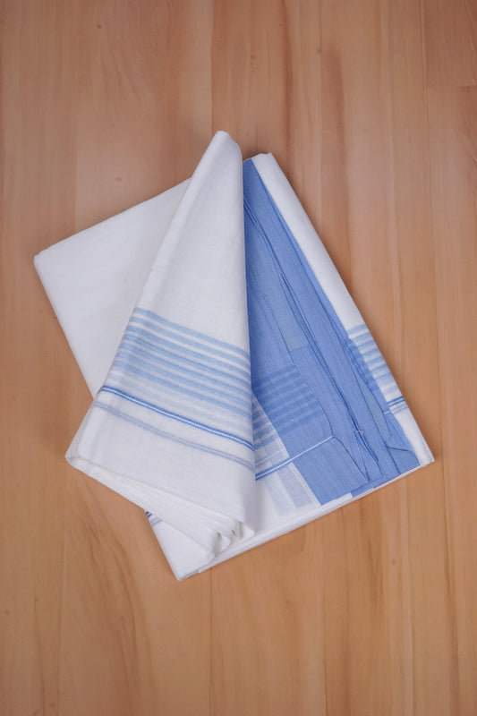 FCD-512 W/D DHOTI 3.80 MTR - Blue