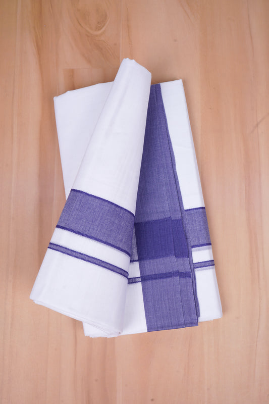 FCD-02 W/D DHOTI 4.00 MTR- Ink Blue