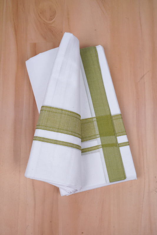 425FD-02 W/D DHOTI 4.25 MTR-Green