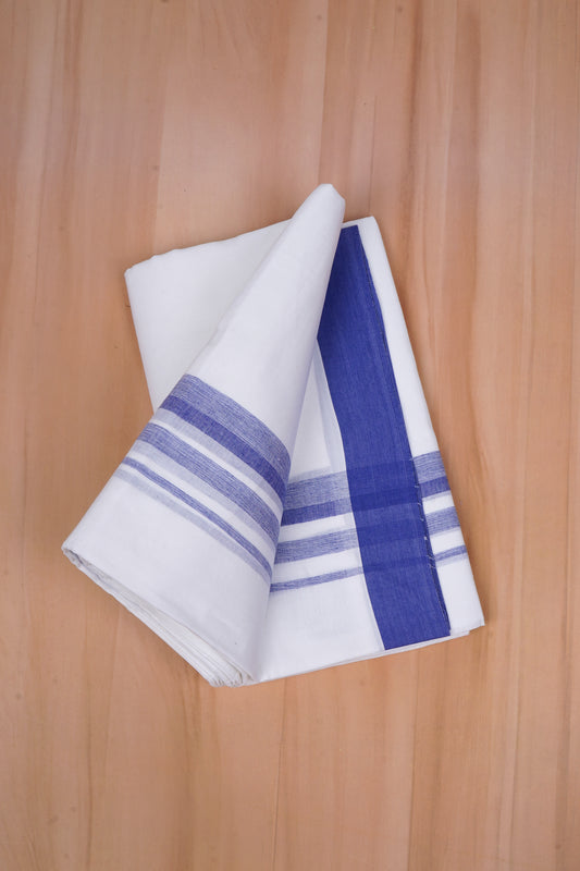 FCD-387 W/D DHOTI 3.80 MTR - Blue
