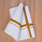FCD-81 W/D DHOTI 3.80 MTR- Gold Yellow