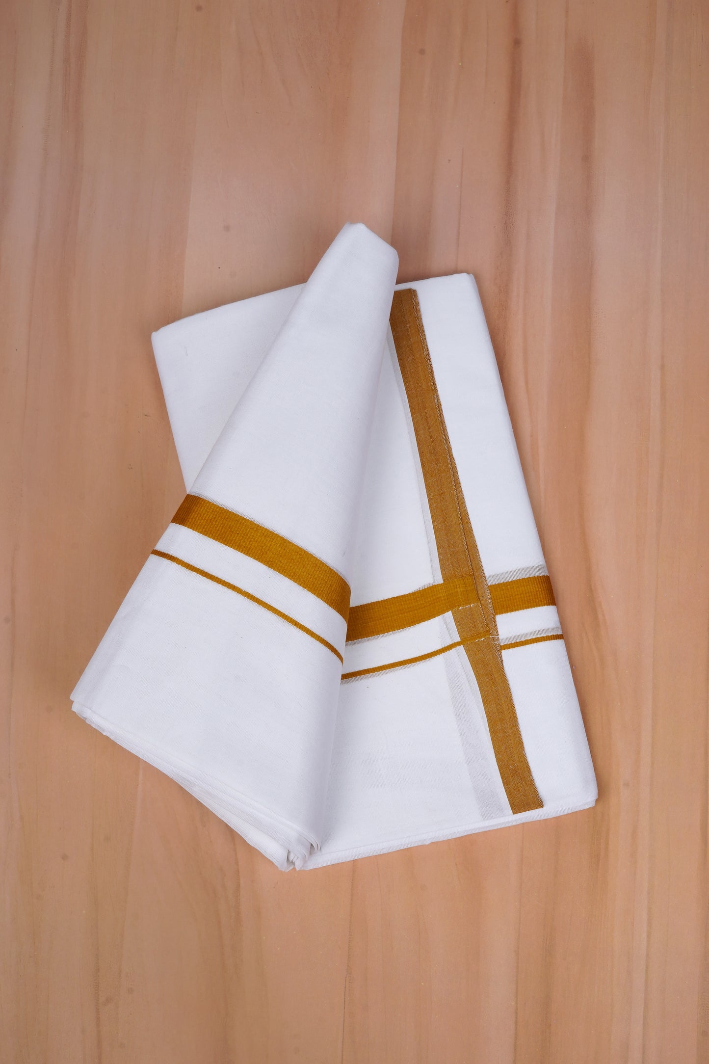 FCD-81 W/D DHOTI 3.80 MTR- Gold Yellow