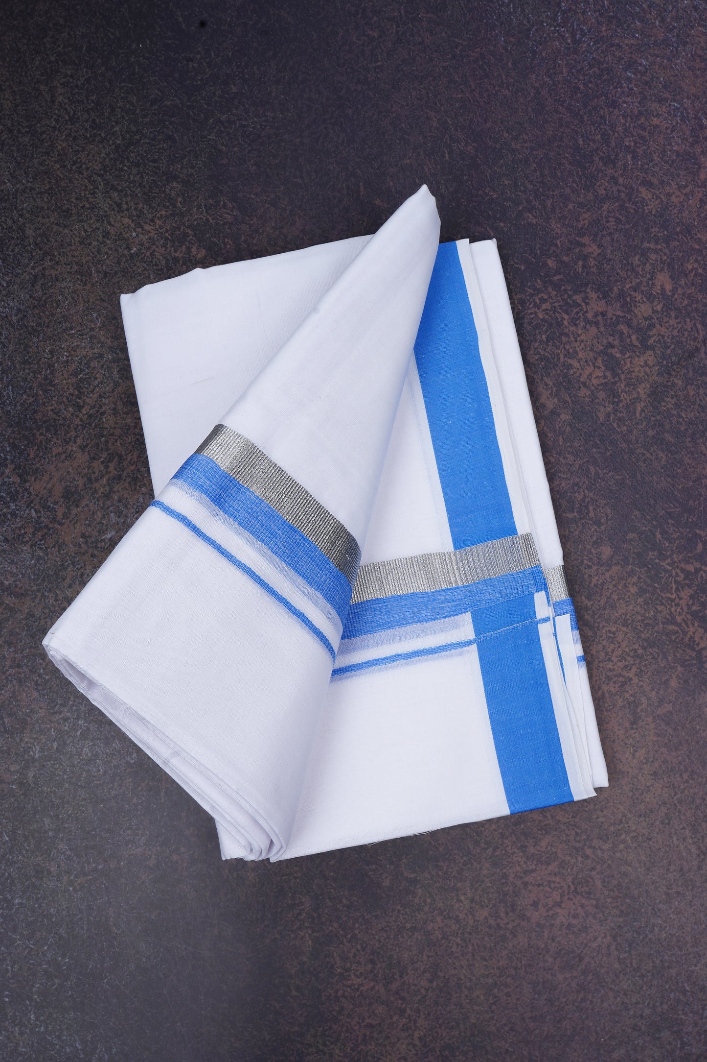 FD-168 W/D DHOTI 3.80 MTR-Sky blue