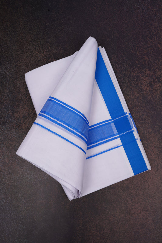 FD-116 W/D DHOTI 3.80 MTR-Blue
