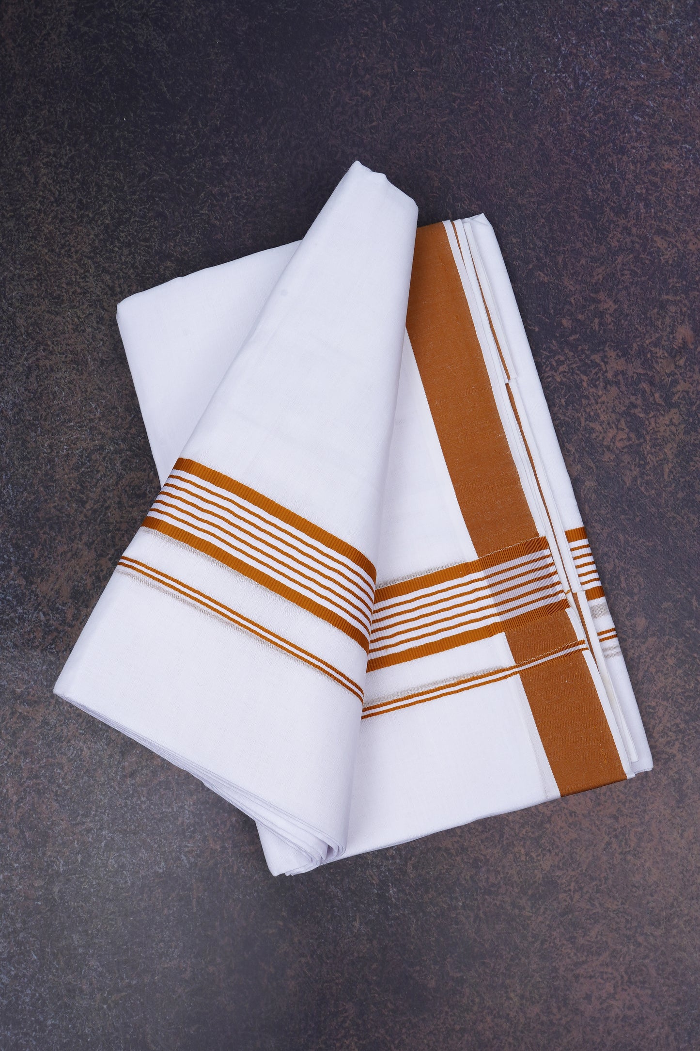 FD-158 W/D DHOTI 3.80 MTR-Brown