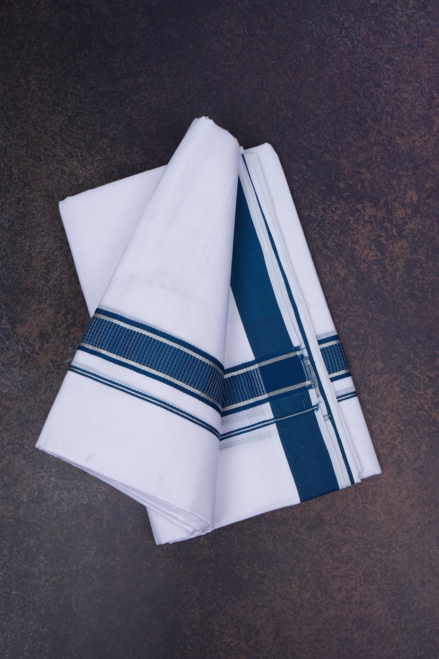 FD-167 W/D DHOTI 3.80 MTR-Blue