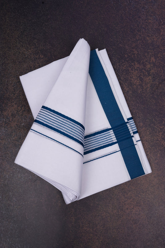 FD-162 W/D DHOTI 3.80 MTR-Dark Blue