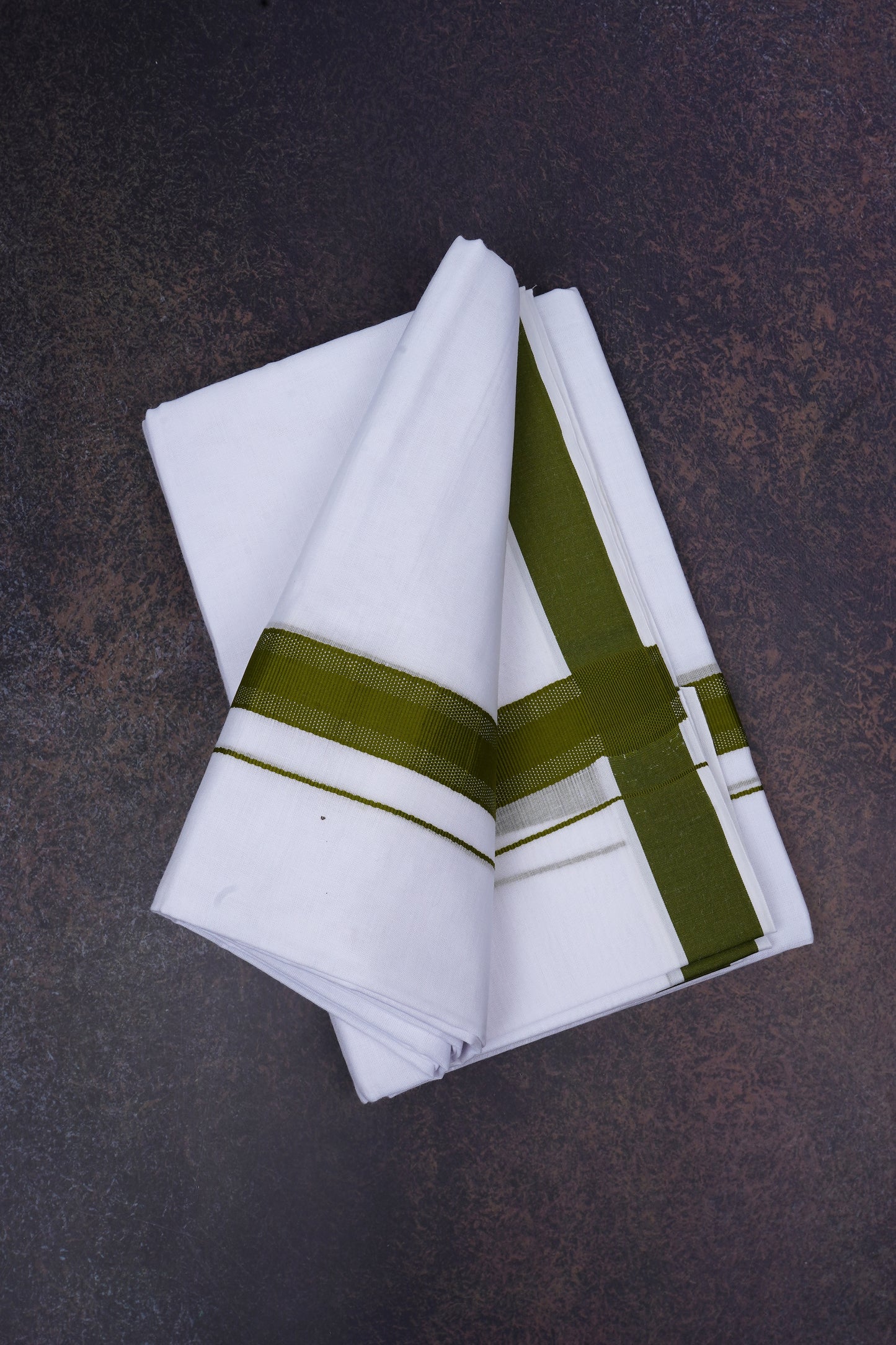 FD-177 W/D DHOTI 3.80 MTR-Dark Green