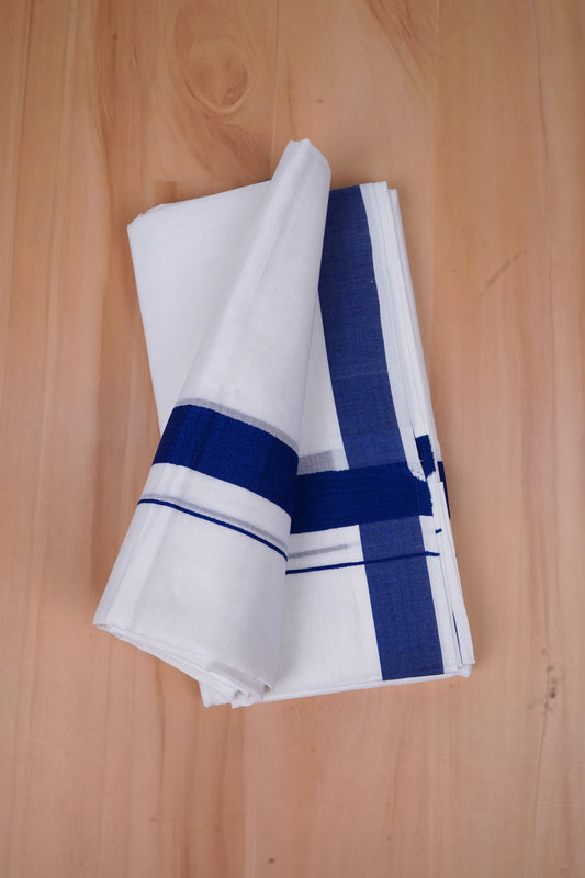 FCD-366 W/D DHOTI 3.80 MTR-Dark Blue