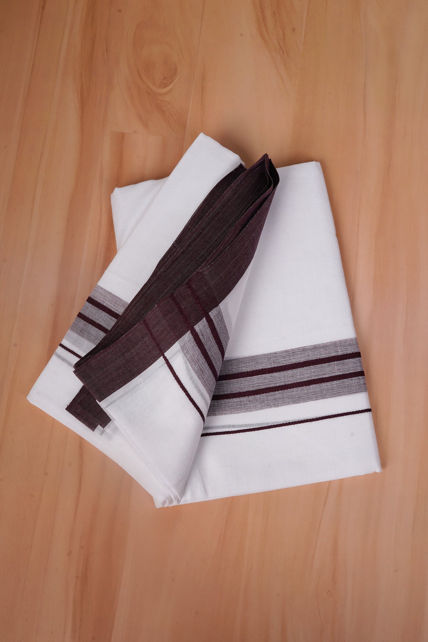 FCD-567 W/D DHOTI 3.80 MTR - Coffee Brown