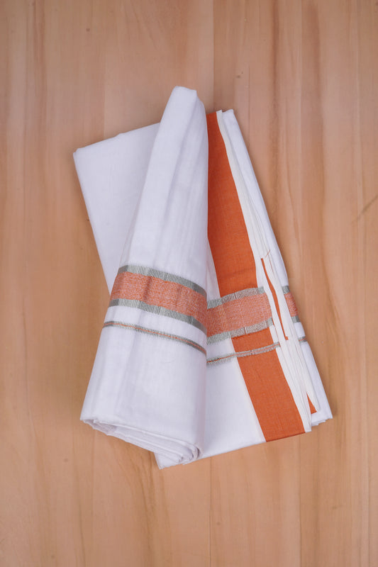FCD-505 W/D DHOTI 3.80 MTR-Light Orange