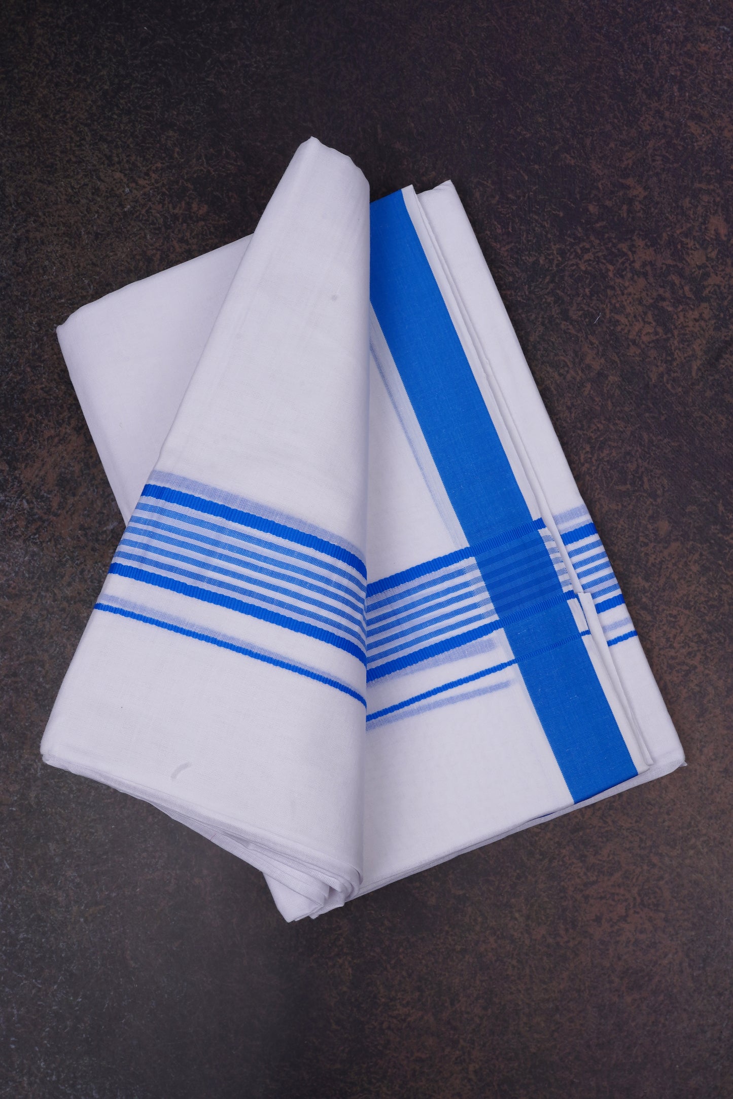 FD-162 W/D DHOTI 3.80 MTR-Sky Blue