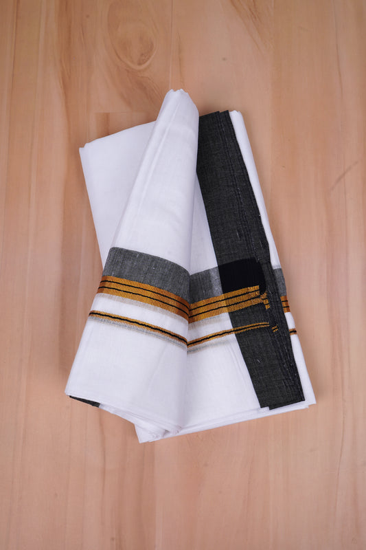 FCD-528 W/D DHOTI 3.80 MTR-Black