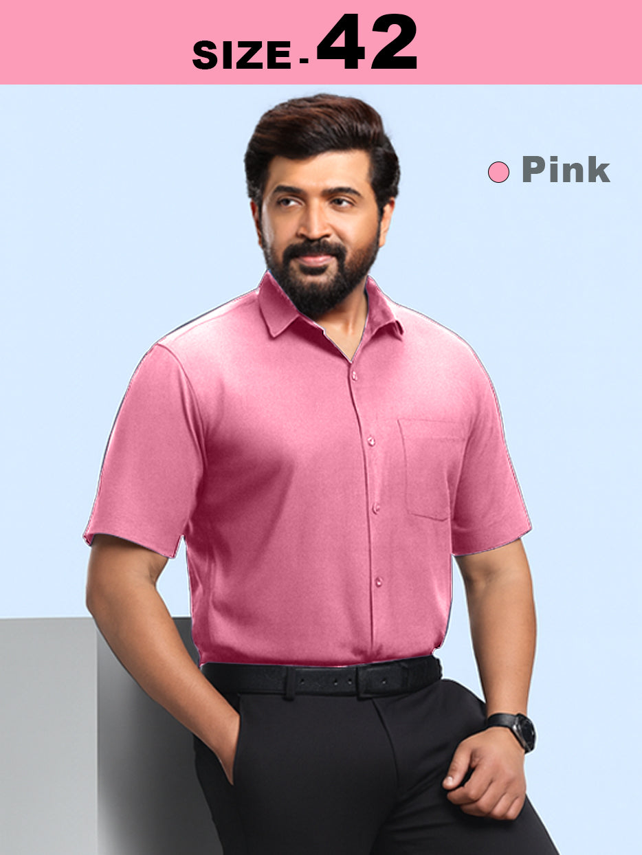 Great MCR Offer Combo Half Sleeve Colour Shirt (Buy 1 get 1 free) - 42 size