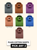 Great MCR Offer Combo Full Sleeve Colour Shirt (Buy 1 get 1 free) 48 size