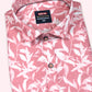 ORDER NEWSMAKER SLIMFIT HALF SLEEVE PINK WHITE MEN SHIRT