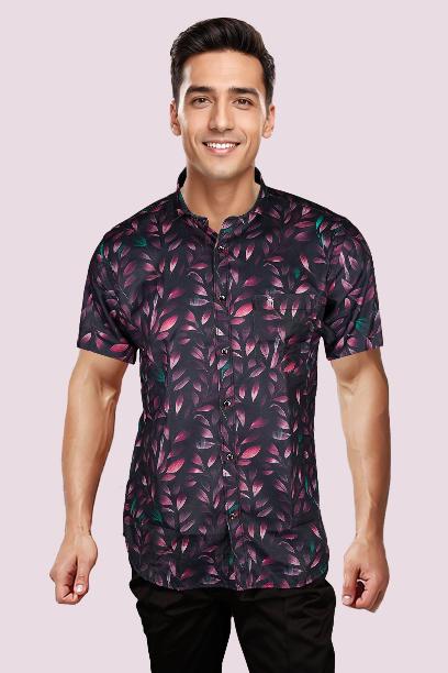 NEWSMAKER SLIMFIT SHIRT HALF SLEEVE SHIRT - 49258