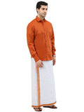 COLOUR MATCHING DOUBLE DHOTI SET FULL SLEEVE - 21017