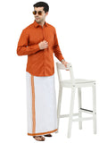 COLOUR MATCHING DOUBLE DHOTI SET FULL SLEEVE - 21017