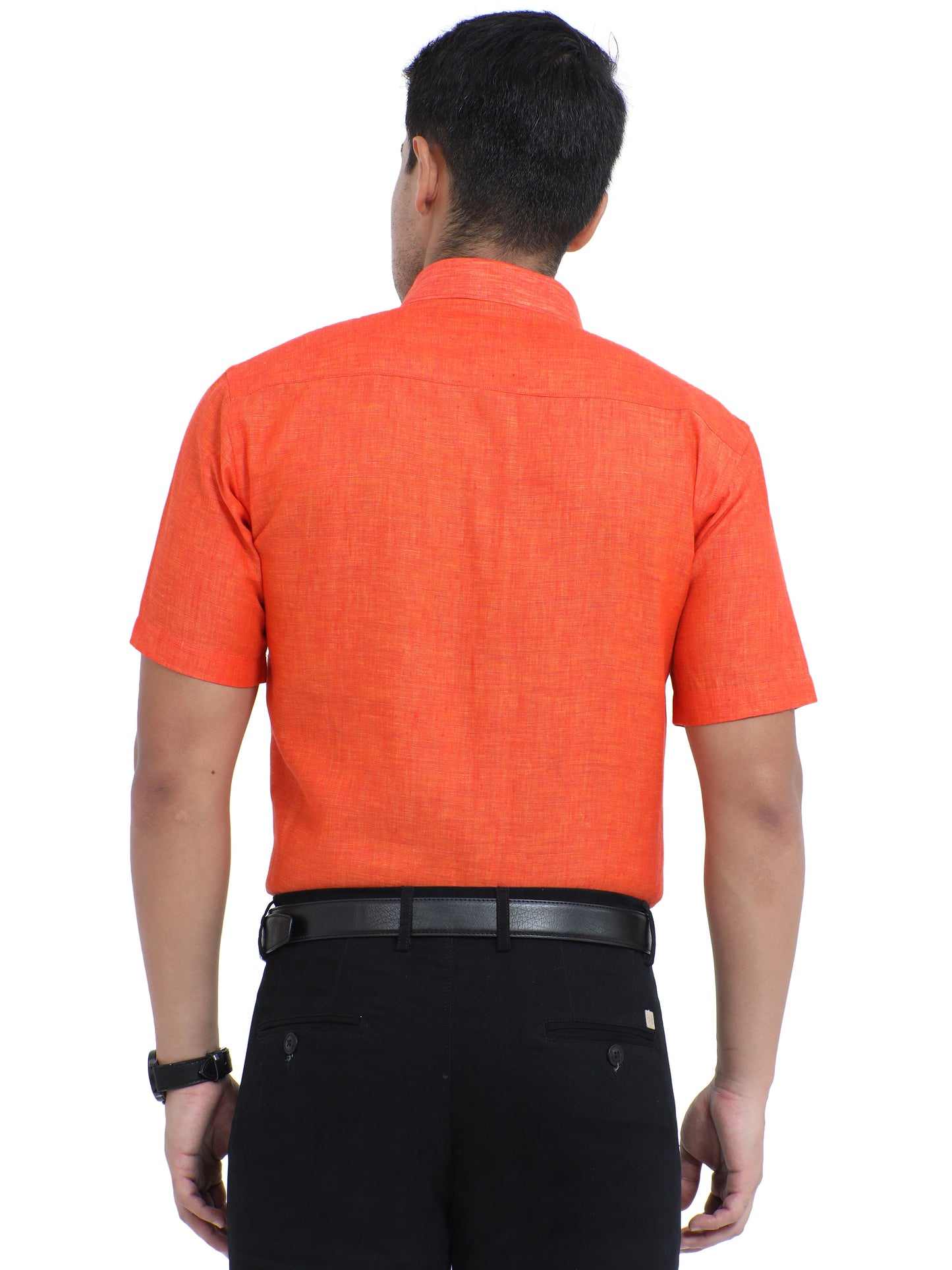 PURE LINEN HALF SLEEVE SHIRT - 6035 MEN SHIRT