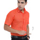 PURE LINEN HALF SLEEVE SHIRT - 6035 MEN SHIRT