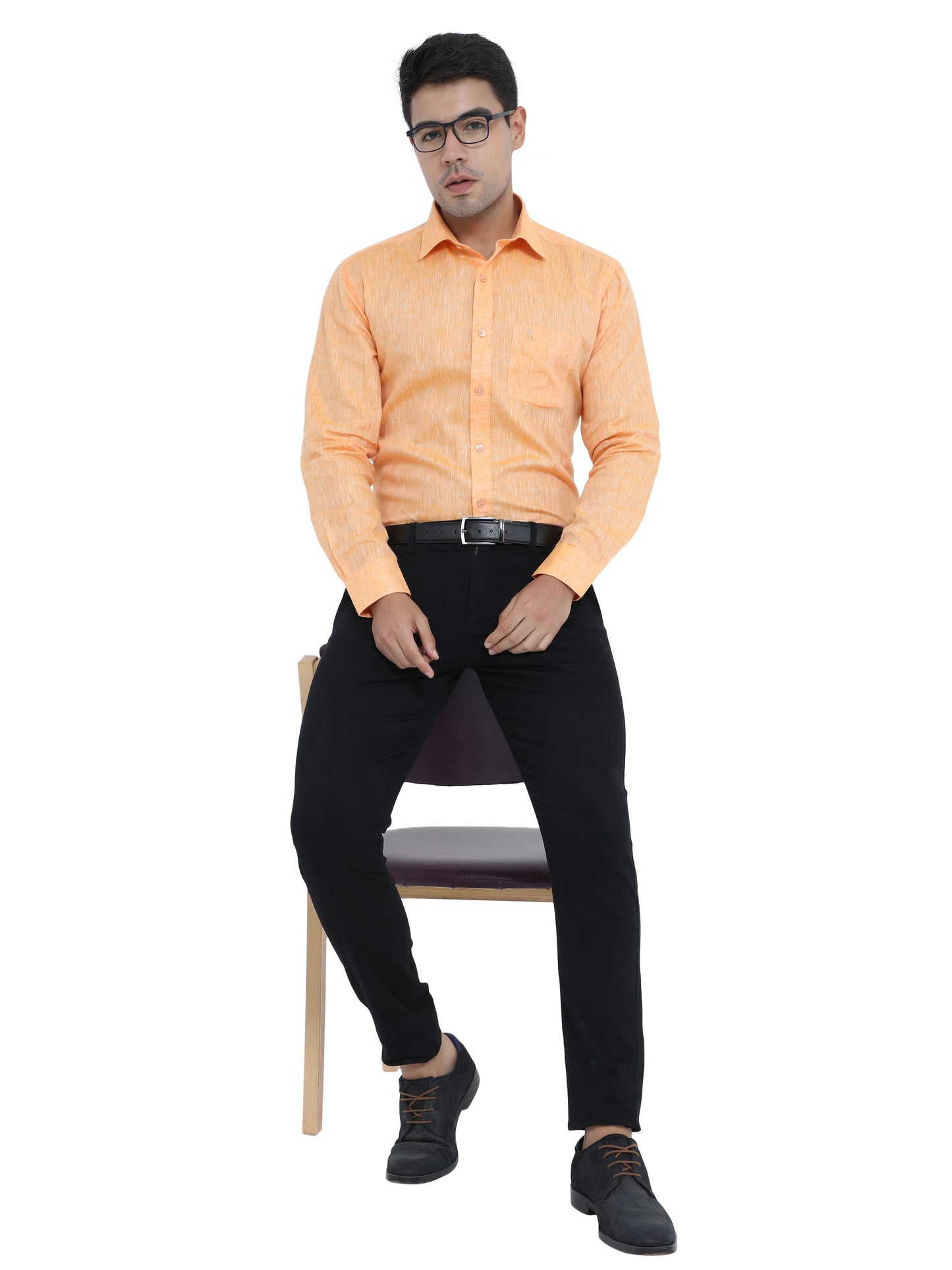 PURE LINEN FULL SLEEVE SHIRT - 6020 MEN SHIRT