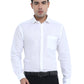 PURE LINEN WHITE FULL SLEEVE SHIRT - 6026 MEN WHITE SHIRT