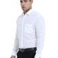 PURE LINEN WHITE FULL SLEEVE SHIRT - 6026 MEN WHITE SHIRT