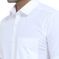 PURE LINEN WHITE HALF SLEEVE SHIRT - 6026 MEN WHITE SHIRT