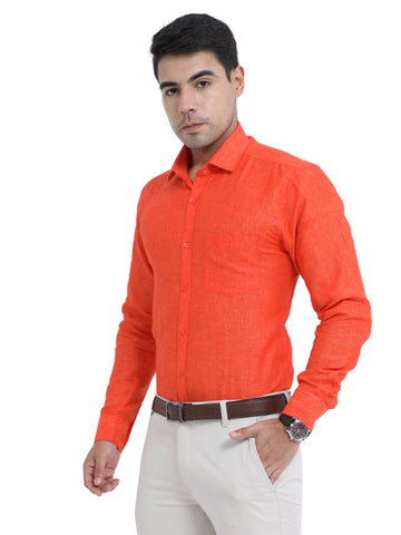 PURE LINEN FULL SLEEVE SHIRT - 6035 MEN SHIRT