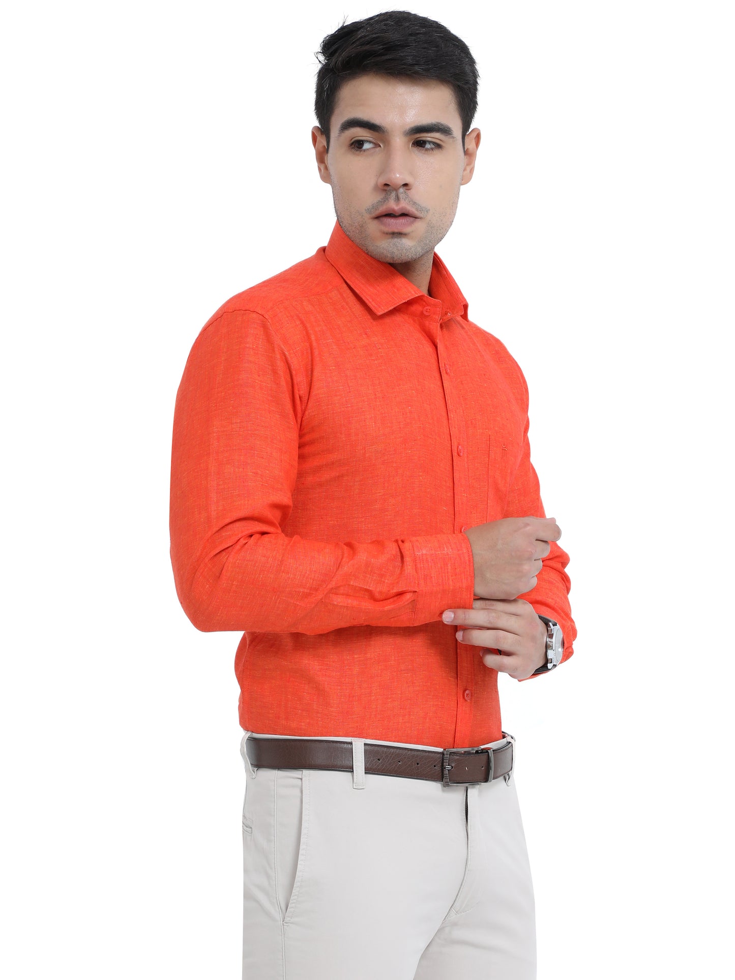 PURE LINEN FULL SLEEVE SHIRT - 6035 MEN SHIRT