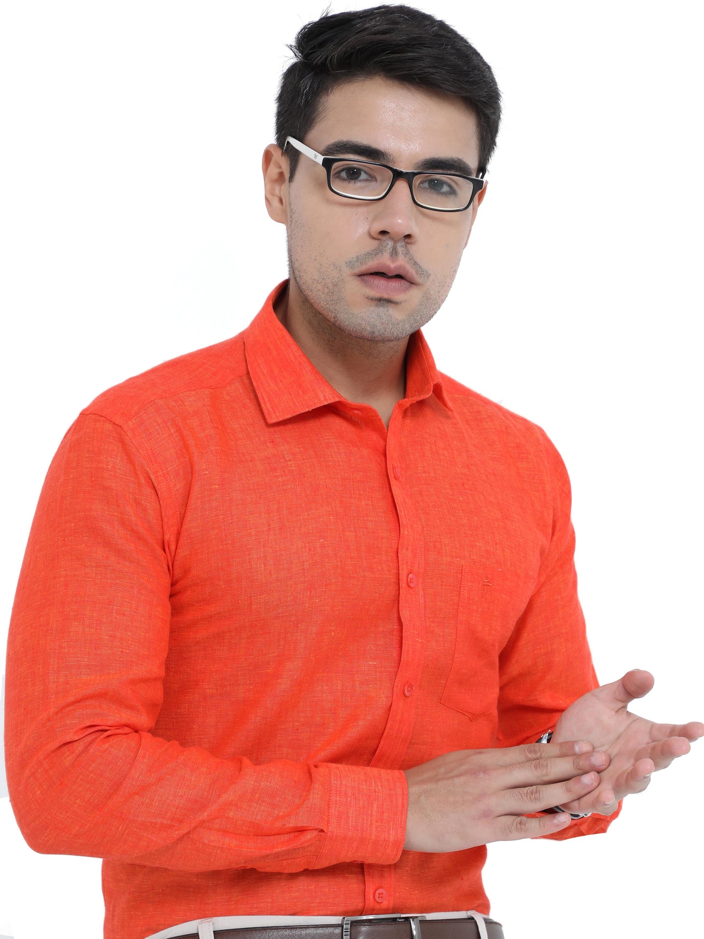 PURE LINEN FULL SLEEVE SHIRT - 6035 MEN SHIRT