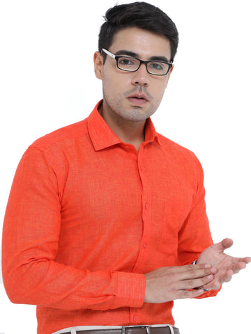 PURE LINEN FULL SLEEVE SHIRT - 6035 MEN SHIRT