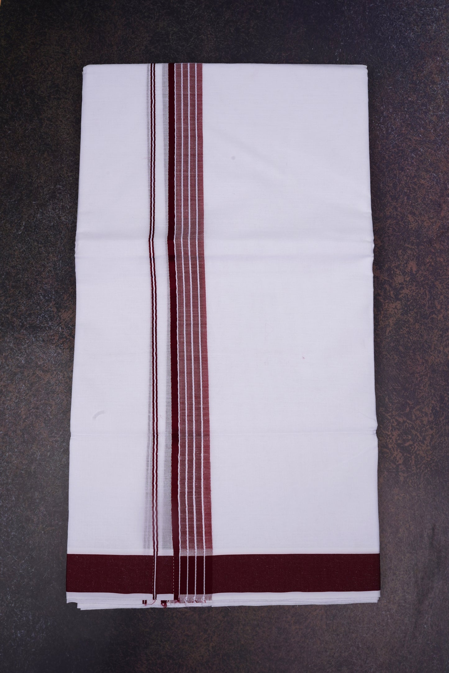 FD-133 W/D DHOTI 3.80 MTR-Dark maroon