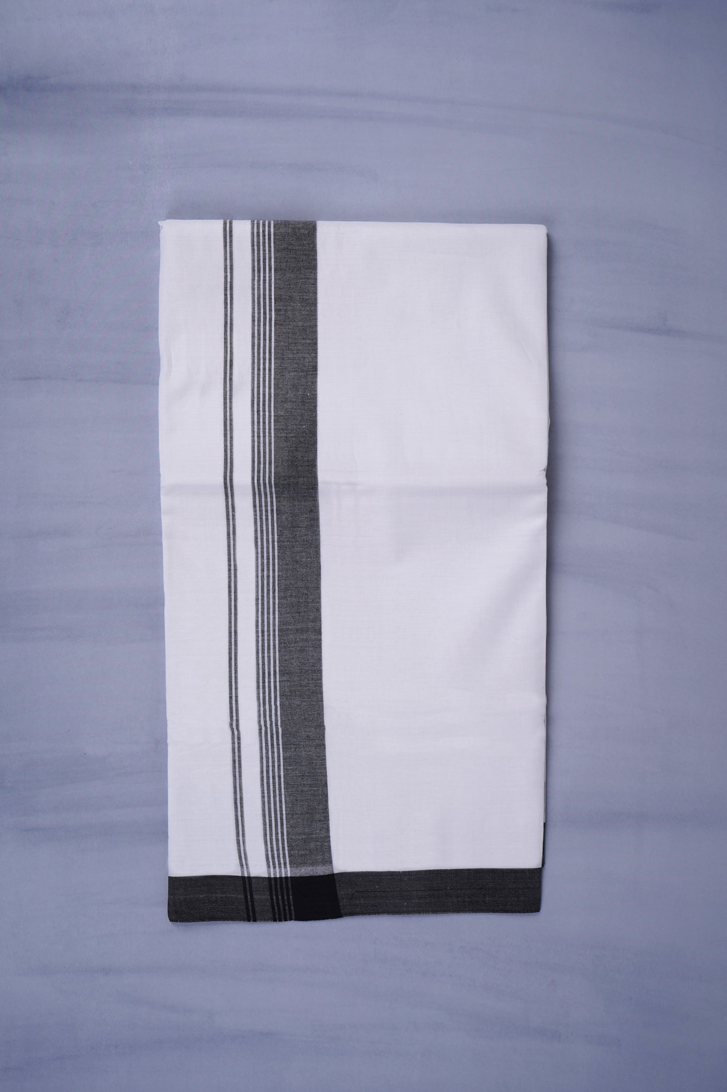 KERALOOM FINISH COTTON 327 W/D DHOTHIE 3.80 MTR - Black