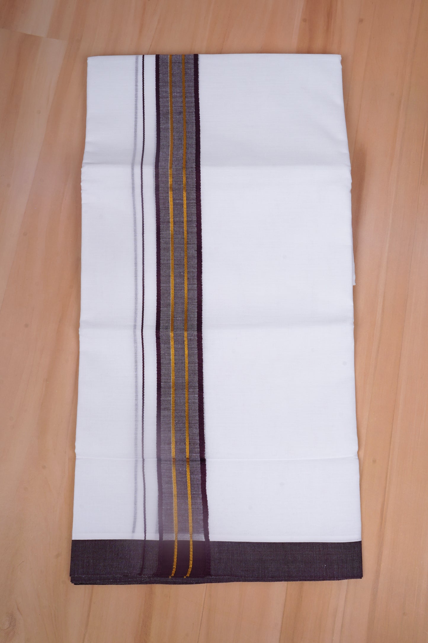 FCD-530 W/D DHOTI 3.80 MTR-Dark Maroon