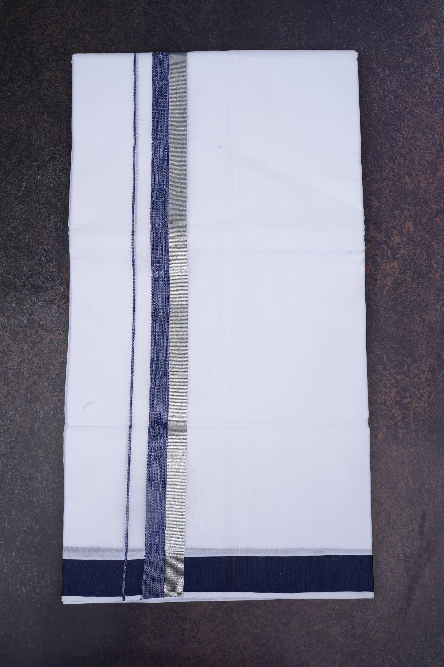 FD-168 W/D DHOTI 3.80 MTR-Blue