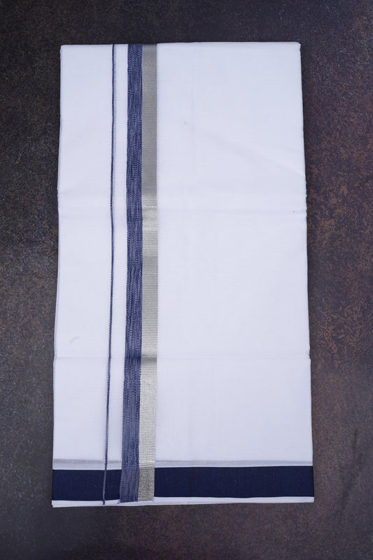 FD-168 W/D DHOTI 3.80 MTR-Blue