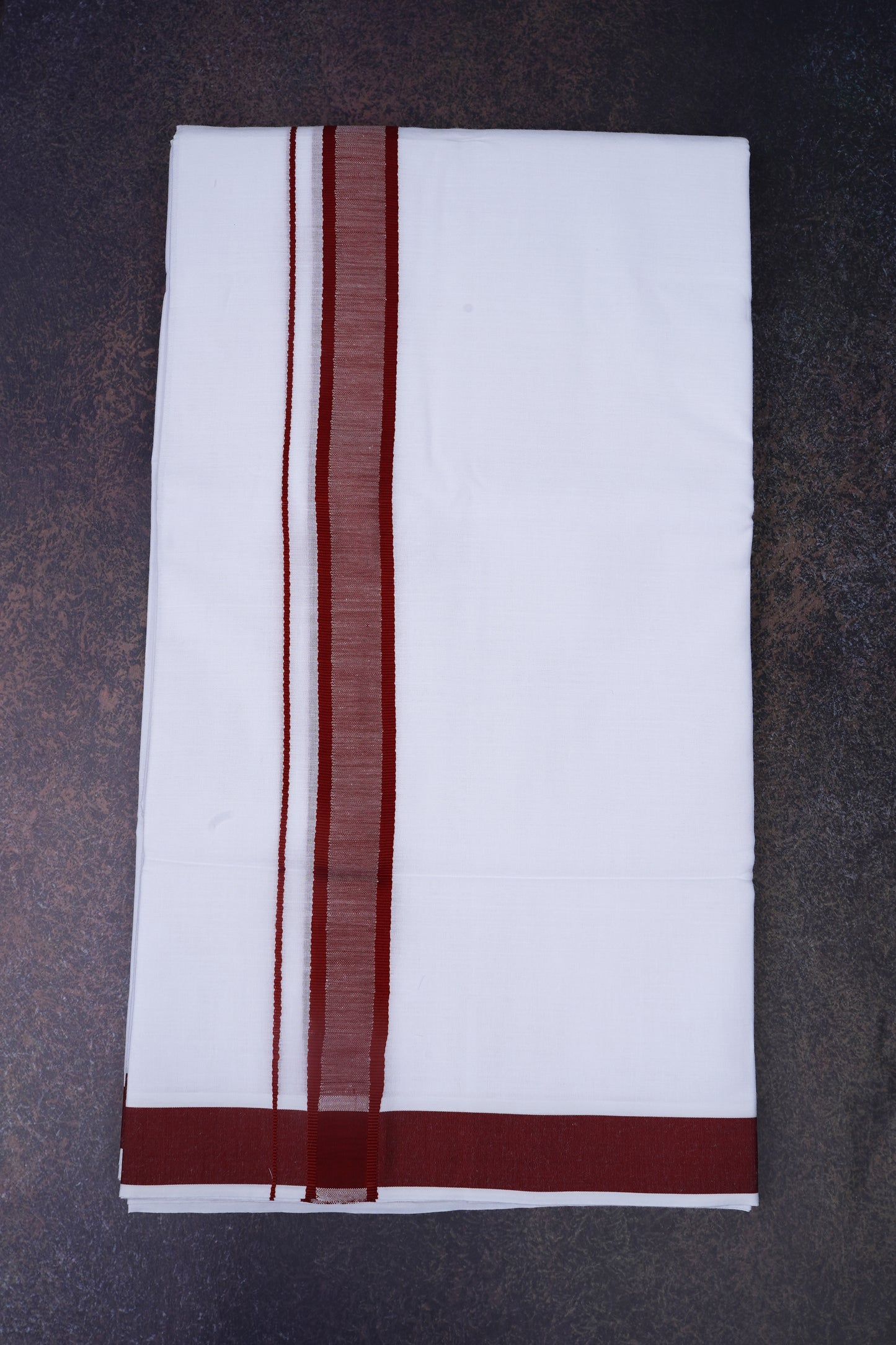 FD-91 W/D DHOTI 3.80 MTR-Dark Brown