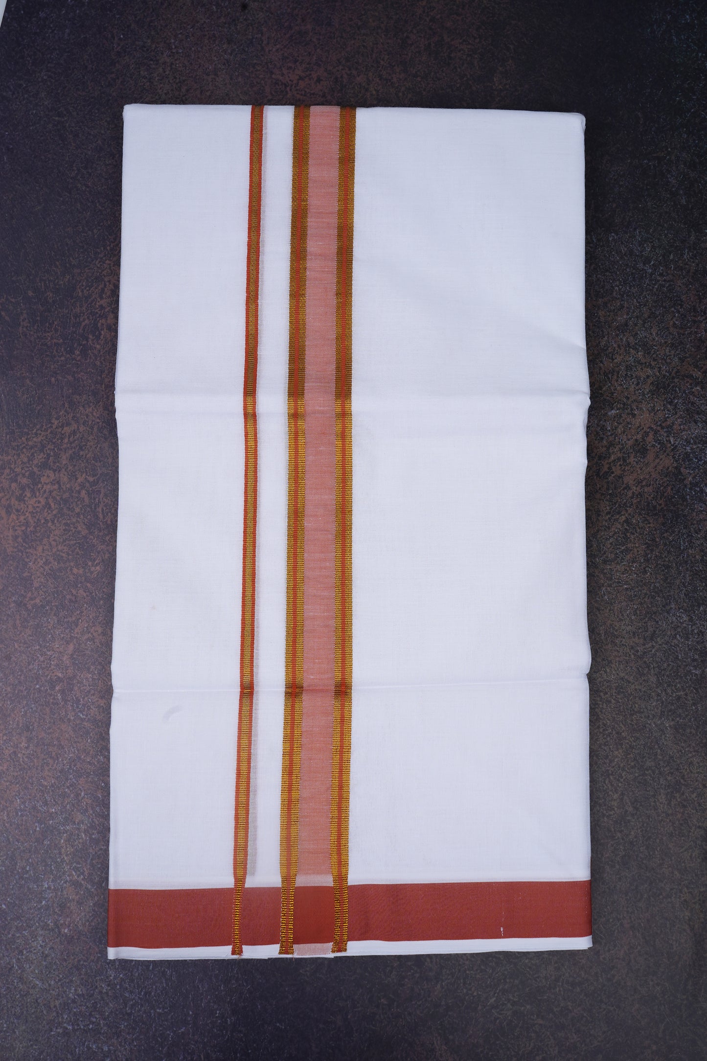 FD-172 W/D DHOTI 3.80 MTR - Brown
