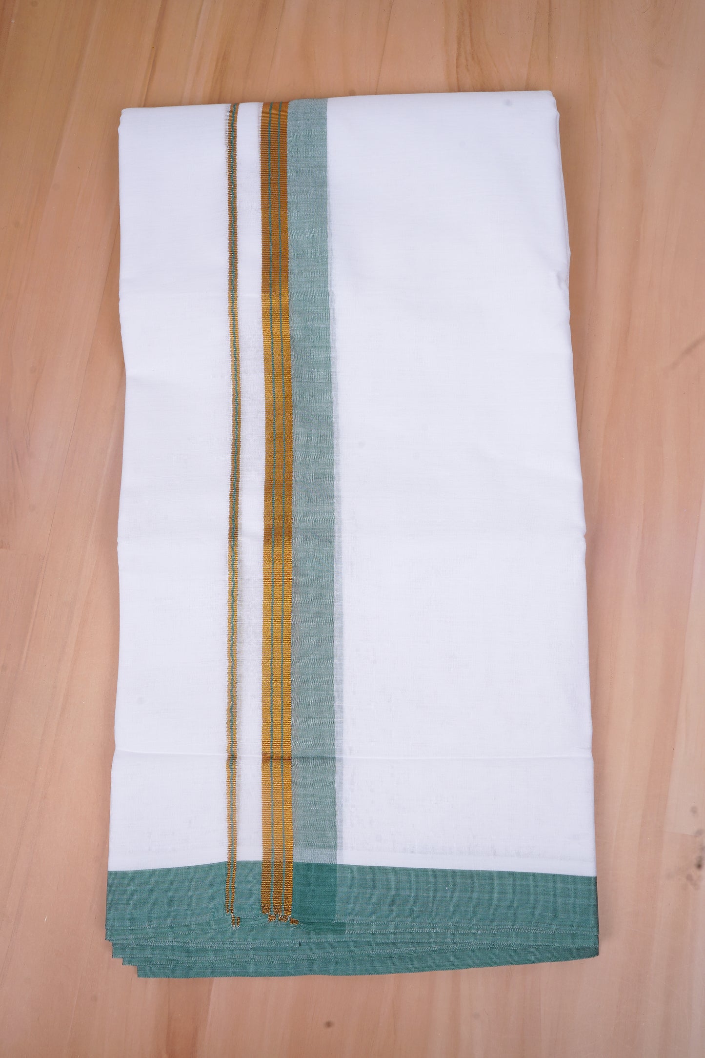 FCD-528 W/D DHOTI 3.80 MTR-Light Green