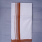 KERALOOM FINISH COTTON 332 W/D DHOTI 3.80 MTR - Brown